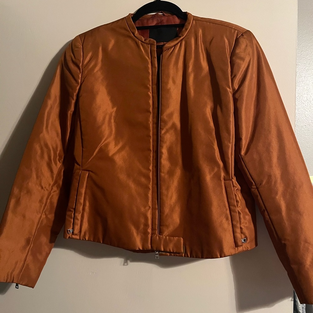 SOLD Prada Women's Copper Bomber Jacket
